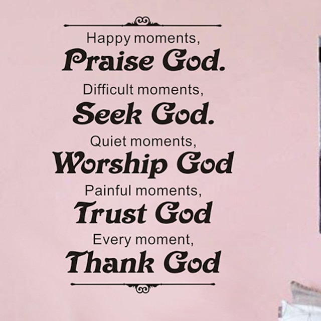  Wall Stickers Wall Decals, Home Decoration Trust God Quotes PVC Mural Wall Stickers
