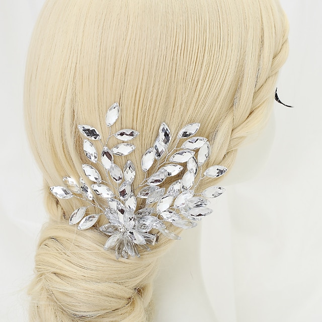  Rhinestone / Alloy Hair Clip with 1 Wedding / Special Occasion / Birthday Headpiece