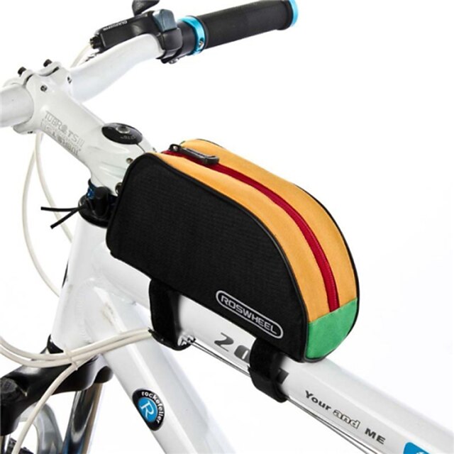  ROSWHEEL 1 L Bolsa para Cuadro de Bici Bolsa de tubo superior Impermeable A Prueba de Humedad Listo para vestir Bolsa para Bicicleta Poliéster 600D Bolsa para Bicicleta Bolsa de Ciclismo Ciclismo