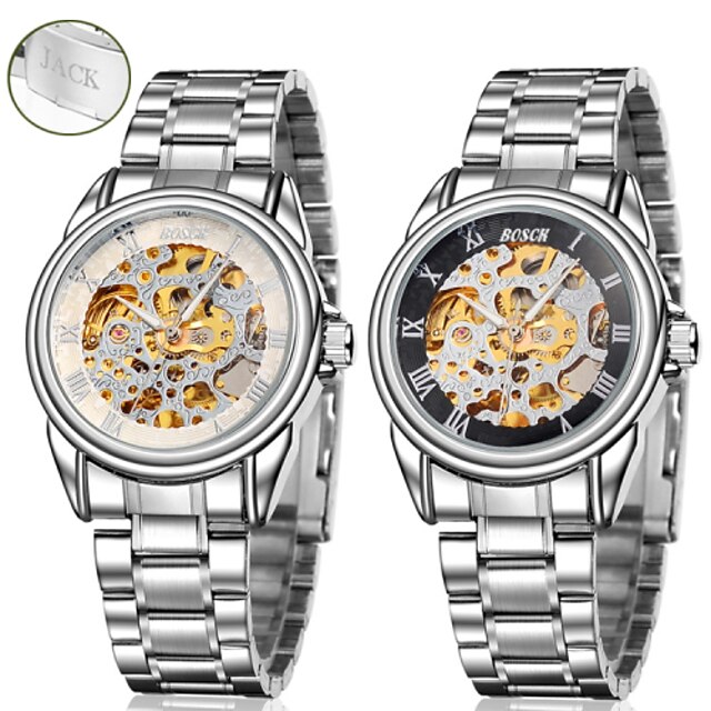  Personalized Gift Men's Watch with Steel Band Mechanical Watch