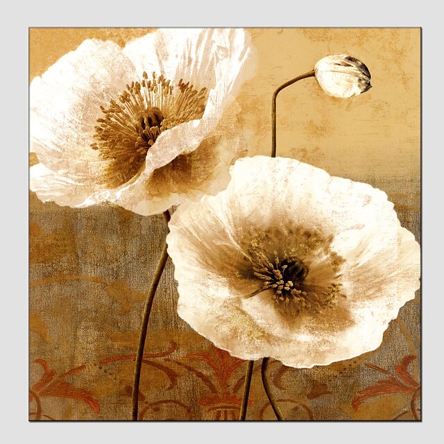 Print Rolled Canvas Prints Floral / Botanical Modern European Style