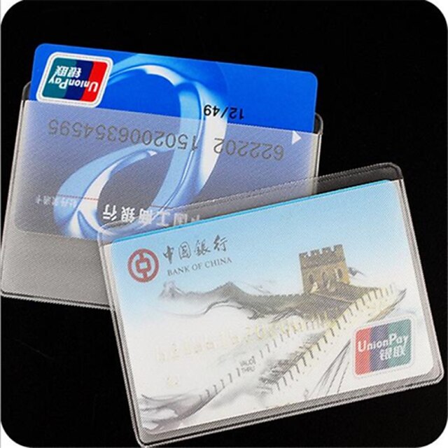  Porta Cartão - Unissex - Uso Profissional - PVC - Branco