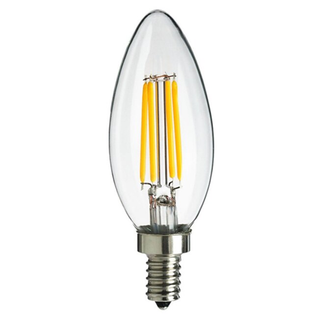  E14 LED-hehkulamput CA35 4 Teho-LED 400 lm Lämmin valkoinen Kylmä valkoinen Koristeltu AC 220-240 V 1 kpl