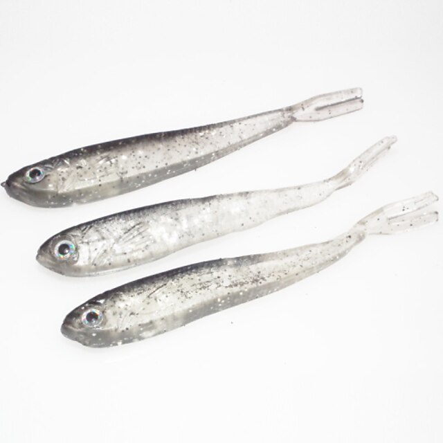  10 pcs Angelköder Weiche Fischköder / Gummifische sinkend Bass Forelle Pike Köderwerfen Fischen im Süßwasser Karpfenangeln Silikon / Barschangeln / Spinnfischen / Angeln Allgemein