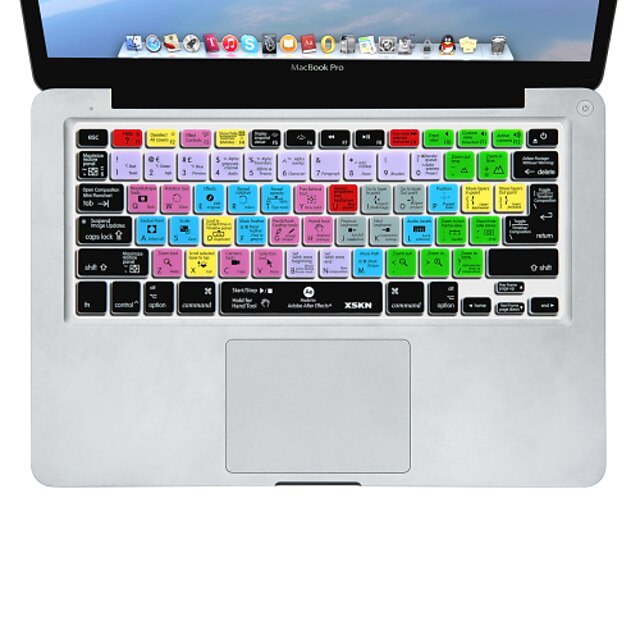  XSKN After Effects Silicone Keyboard Skin Cover for Macbook pro air retina 13'' 15'' 17'' EU  US Version