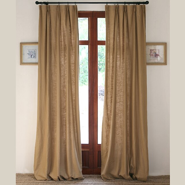  färdiga miljövänliga gardiner draperar två paneler för vardagsrum
