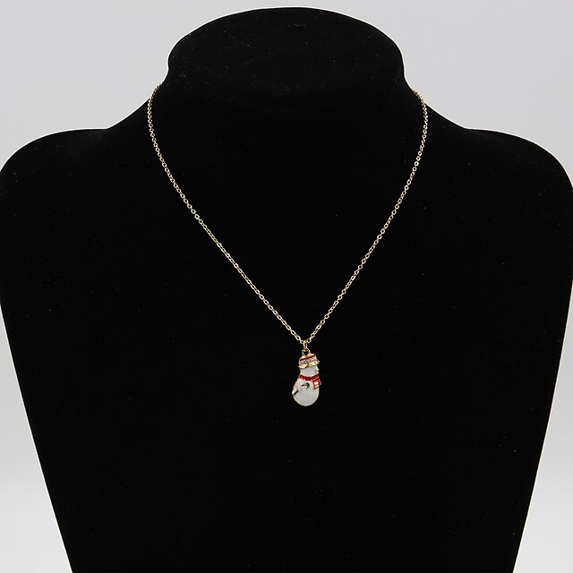 Women's Pendant Necklace Rhinestone Enamel Alloy Necklace Jewelry For Wedding Party Daily Casual Sports