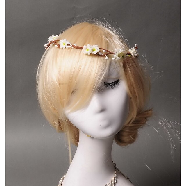 stofflegering kranser headpiece bryllupsfesten elegant feminin stil