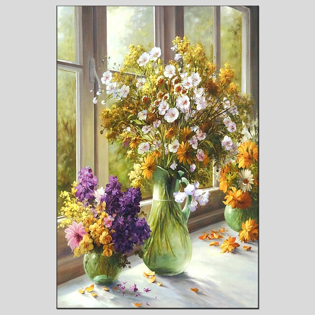 Oil Painting Hand Painted - Still Life Modern European Style Stretched Canvas