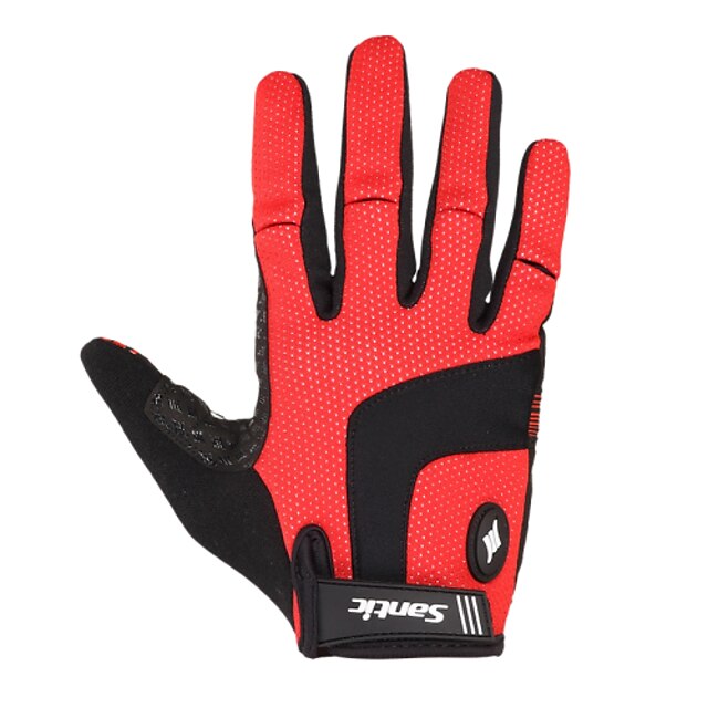  SANTIC Bike Gloves / Cycling Gloves Reflective Warm Wearproof Shockproof Sports Gloves Winter Red for Ski / Snowboard Climbing Leisure Sports