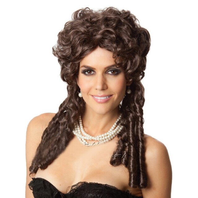  Synthetic Wig Curly Style Capless Wig Synthetic Hair Women's Wig Medium Length