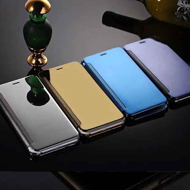  Case For iPhone 7 / iPhone 7 Plus / iPhone 6s Plus iPhone 8 Plus / iPhone 8 / iPhone 7 Plus Mirror / Flip Full Body Cases Solid Colored Hard Metal