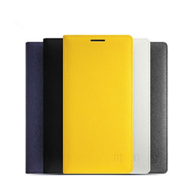  Case For OnePlus One Plus 2 Card Holder / Auto Sleep / Wake / Flip Full Body Cases Solid Colored Hard PU Leather