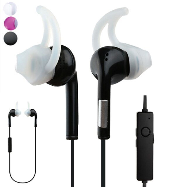  W uchu Bezprzewodowy/a Słuchawki Plastikowy Telefon komórkowy Słuchawka z mikrofonem Z kontrolą głośności Zestaw słuchawkowy