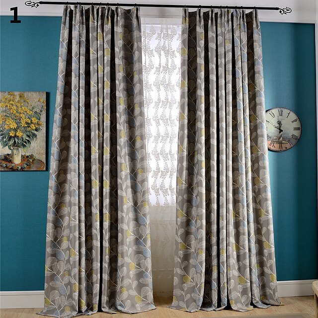  Custom Made Blackout Blackout Curtains Drapes Two Panels For Bedroom