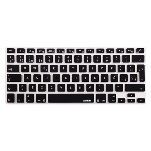  xskn spanyol szilikon billentyűzet bőr fedél MacBook 13 15 17 hüvelykes EU / UK Európai billentyűzetkiosztás