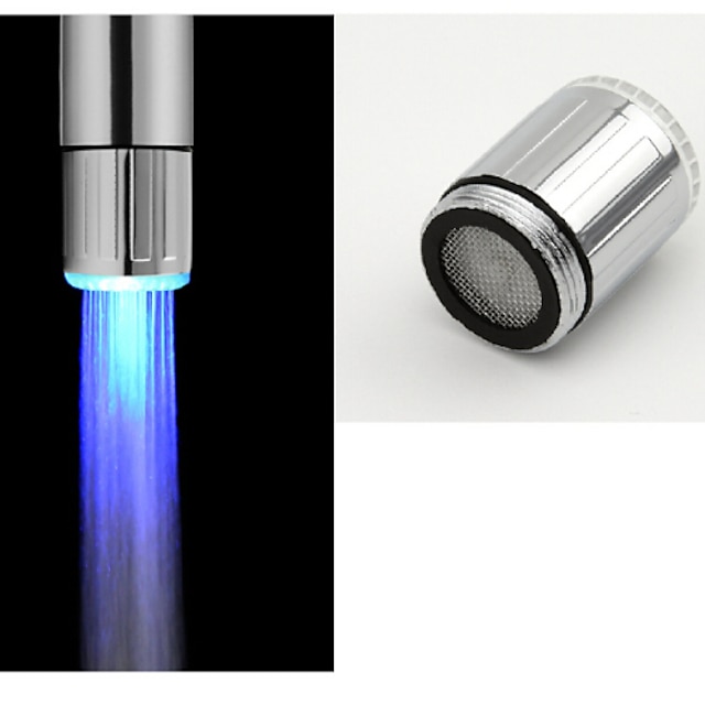  modrá barva led vodní baterie filtry kohoutková dřezová baterie pro kuchyň a koupelnu