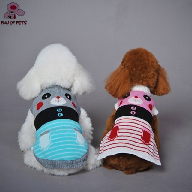  Cat Dog Coat Sweater Puppy Clothes Cosplay Wedding Outdoor Winter Dog Clothes Puppy Clothes Dog Outfits Blue Pink Costume for Girl and Boy Dog XS S M L XL