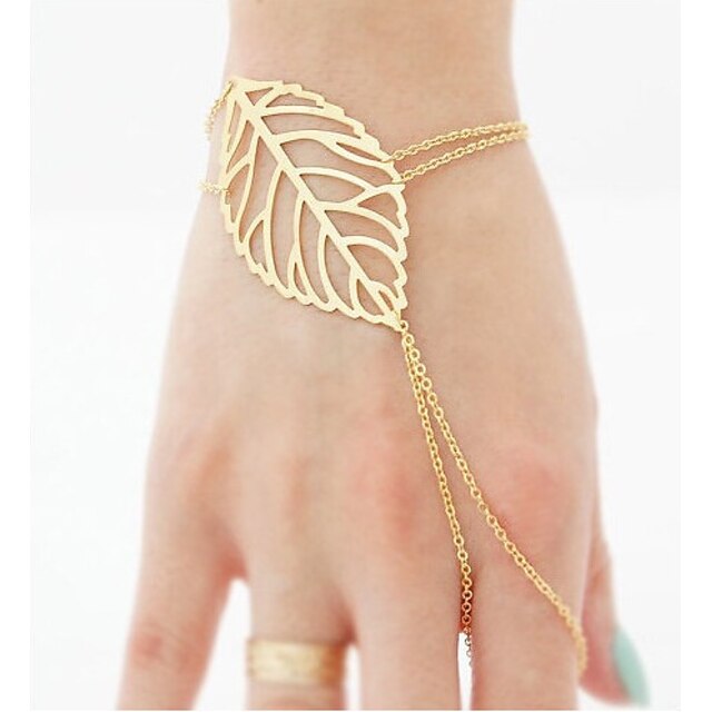  Women's Chain Bracelet Cheap Ladies Unique Design Vintage Casual Fashion Brass Bracelet Jewelry Gold For Party Birthday Gift Cosplay Costumes