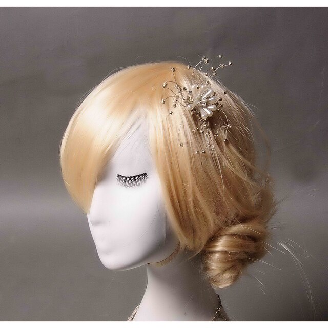  imitace perlové rhinestone vlasy klip headpiece klasický ženský styl