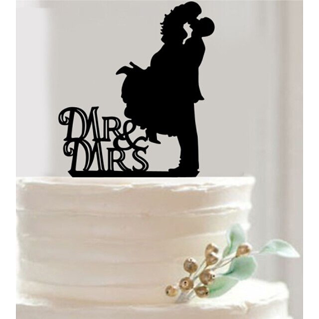  Cake Topper Garden Theme / Asian Theme / Floral Theme Acrylic Wedding / Anniversary / Bridal Shower with 1 pcs Gift Bag