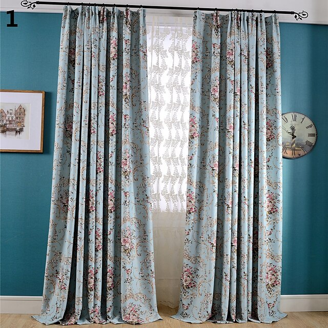 Custom Made Blackout Blackout Curtains Drapes Two Panels For Bedroom
