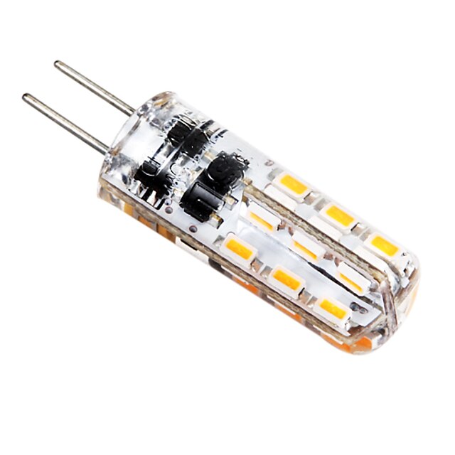  G4 Luminárias de LED  Duplo-Pin T 24 SMD 3528 65-75 lm Branco Quente Branco Frio AC 12 DC 12 V 5 pçs