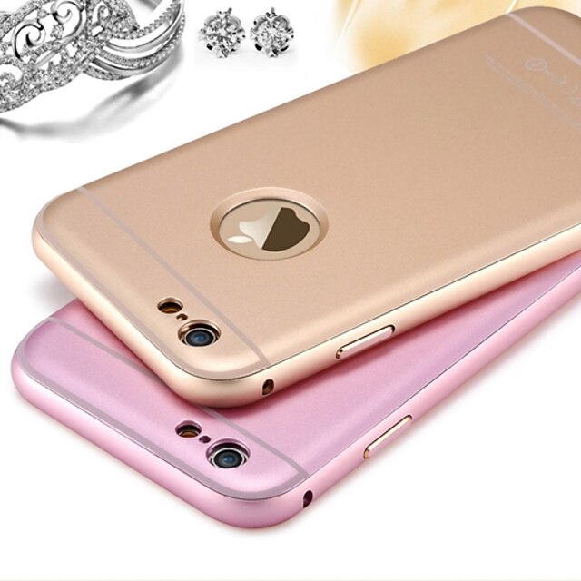  Protective Metal Bumper Frame with Frosted Back Cover for iPhone 6s 6 Plus