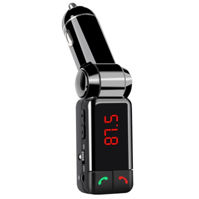  langaton auto MP3-soitin Bluetooth FM-lähetin-autosarja ja mikrofoni, käsi ilmaiset puhelut, usb sd TF kortti