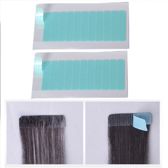  Instrumentos  para Extensão Mistura de Material Peruca Adhesive Glue Fitas Adesivas 60 pcs Azul
