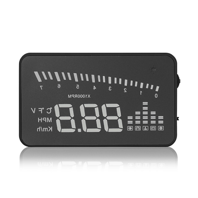  LED Head Up Display for Bil Vis KM / h MPH