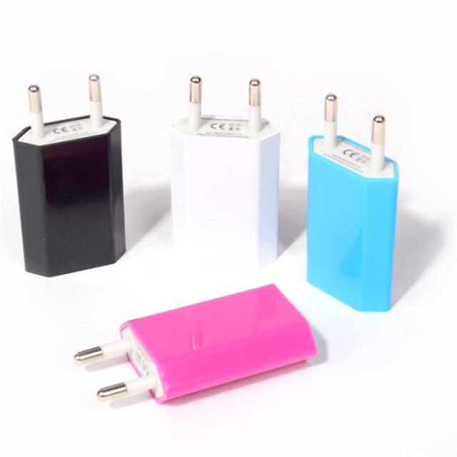  Зарядное устройство для дома / Портативное зарядное устройство Зарядное устройство USB Евро стандарт 1 USB порт 1 A для