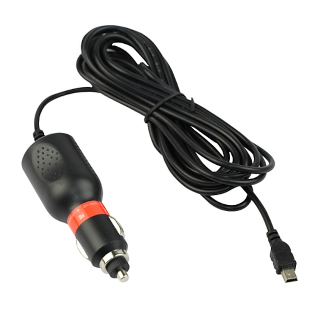  dearroad autolaturi mini-USB-lähdön 5v 2a panos dc8v-36V kanssa 3,5 m navigointiin gps auto ajoneuvon tallennin DVR camera