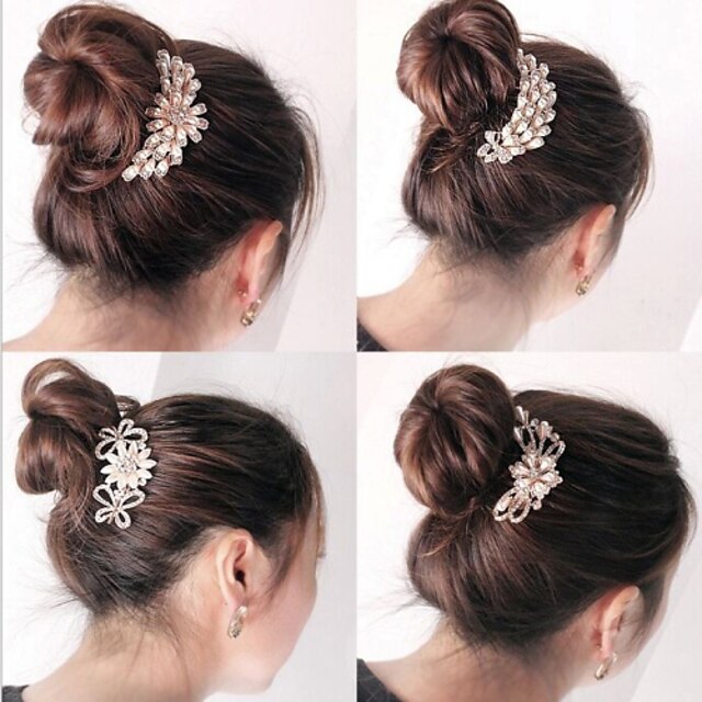  Clips Haarschmuck Perlen Perücken Accessoires Damen 1pcs Stück 11-20cm cm Alltag Klassisch