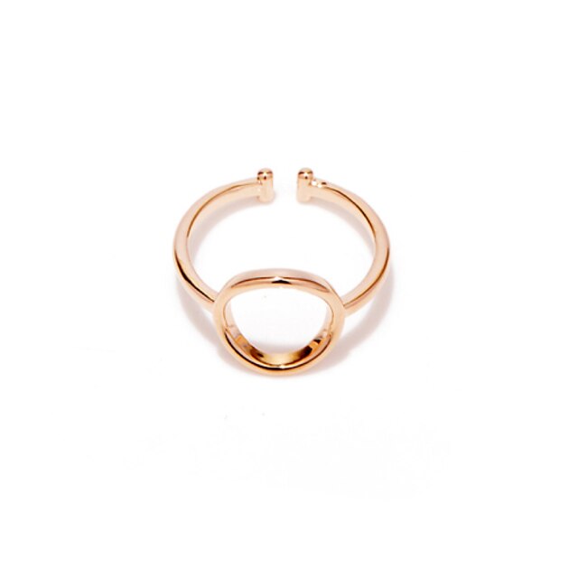  Women's Rose Gold Plated Open Ring