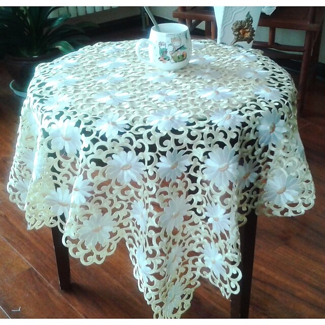  1 Mélange Poly/Coton Carré Nappes de table