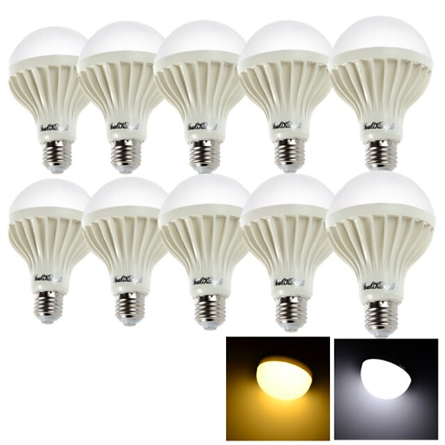  YouOKLight 4 W LED gömbbúrás izzók 300-350 lm E26 / E27 A90 24 LED gyöngyök SMD 5630 Dekoratív Meleg fehér Hideg fehér 220-240 V / 10 db. / RoHs / CE