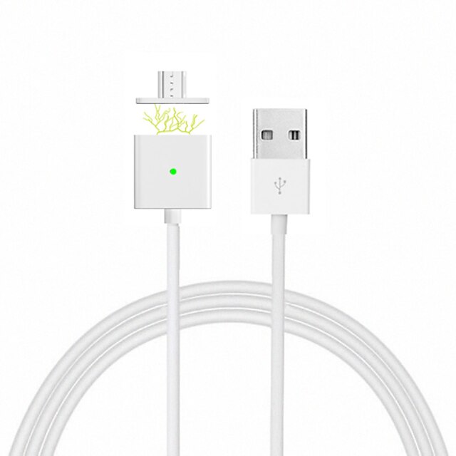  Micro USB 2.0 / USB 2.0 Kábel 1m-1.99m / 3ft-6ft Mágneses PVC / Fém USB kábeladapter Kompatibilitás Samsung / Huawei / LG
