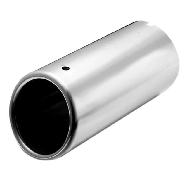  par en forma de tubo punta de salida del silenciador de escape cromada plata para jetta vw vento MK6