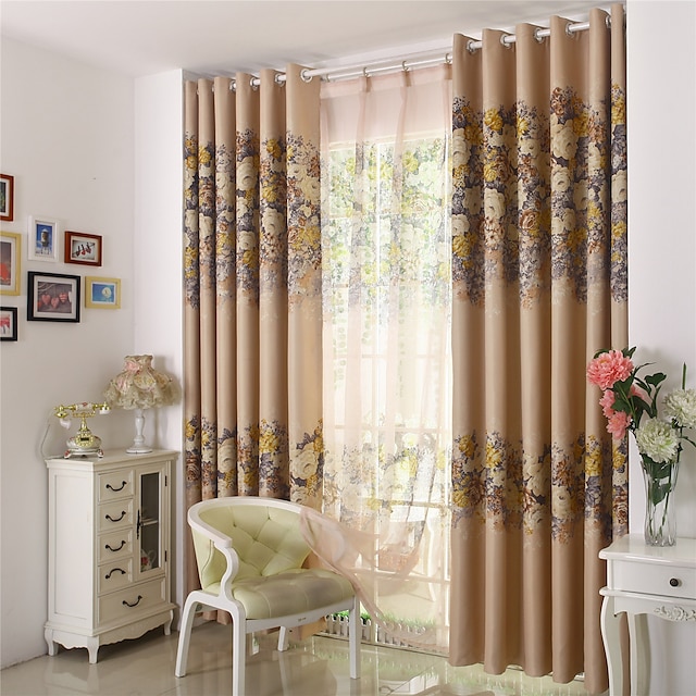  Custom Made Room Darkening Blackout Curtains Drapes Two Panels 2*(59W×70