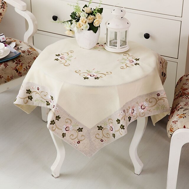  100% Cotton Square Table Cloth Table Decorations 1 pcs