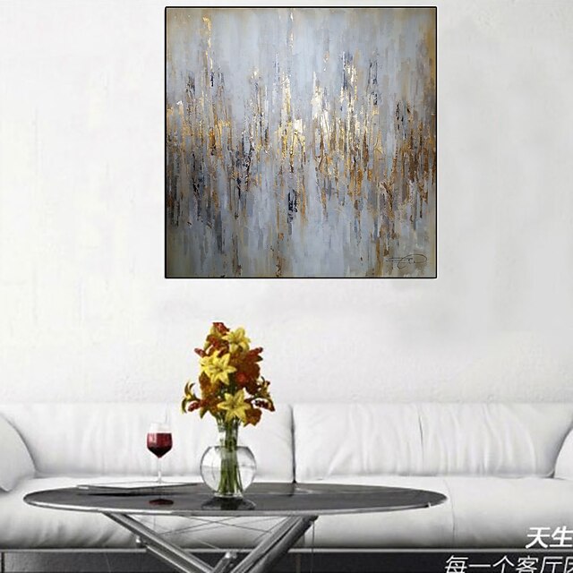  Oil Painting Handmade Hand Painted Wall Art Abstract Gold Home Decoration Décor Stretched Frame Ready to Hang