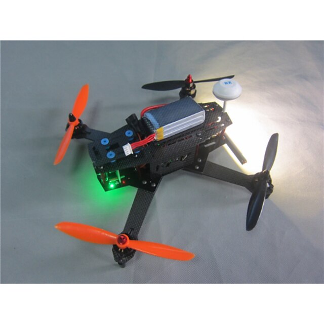  Drone Sextante L250-1 6 Canais 3 Eixos 2.4G Com Câmera HD de 720P Quadcóptero RC FPV / Com Câmera Preto