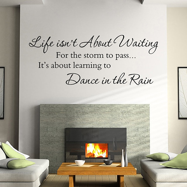  Decorative Wall Stickers - Words & Quotes Wall Stickers Romance / Fashion / Shapes Living Room / Bedroom / Bathroom / Removable