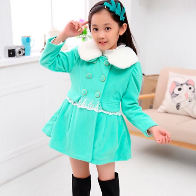  Girls' Jacket & Coat Long Sleeve Lace Polyester 3D Printed Graphic