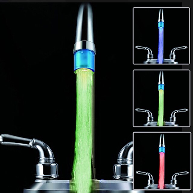  Colorful Kitchen Sink Universal Adapter Led Faucet Nozzle (Automatic Discoloration)