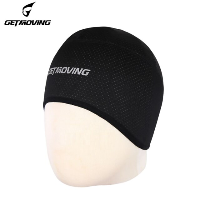  GETMOVING Cycling Beanie / Hat Helmet Liner Skull Cap Beanie Hat Headsweat Sunscreen UV Resistant Breathable Quick Dry Anti-Insect Bike / Cycling Black Fleece Winter for Men's Women's Unisex Yoga