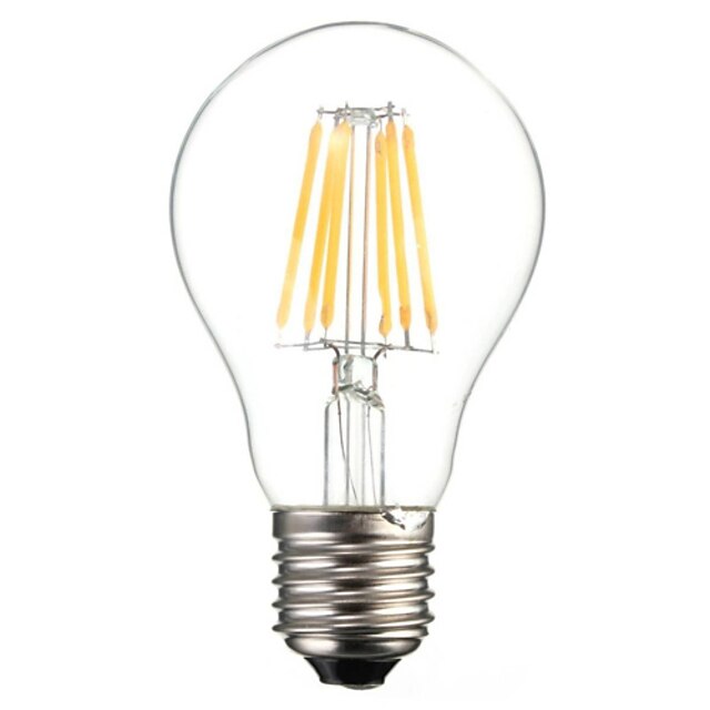  HRY 1pc 6 W LED Filament Bulbs 560 lm E26 / E27 A60(A19) 6 LED Beads COB Decorative Warm White Cold White 220-240 V / 1 pc / RoHS