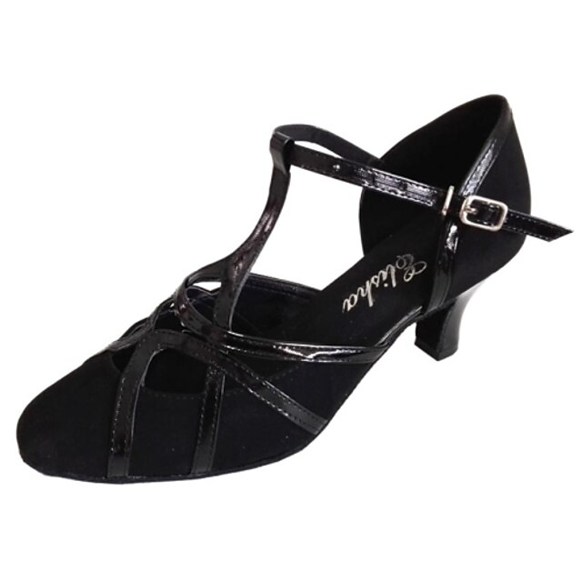  Women's Dance Shoes Modern Shoes Ballroom Shoes Sandal Customized Heel Customizable Black / Indoor / Performance / Practice / Professional / EU41