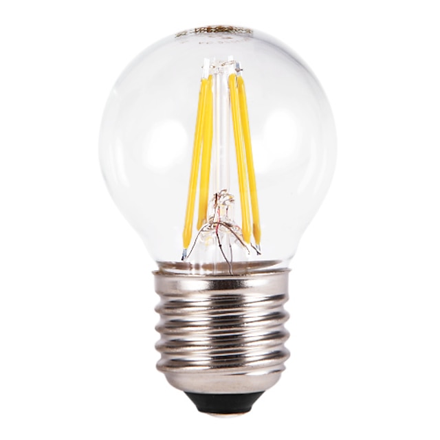 FSL® 1 buc Bulb LED Glob 350-550 lm E26 / E27 G60 4 LED-uri de margele COB Alb Cald 220-240 V / 5 bc